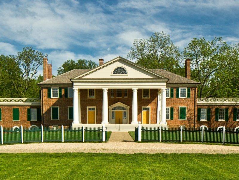 An image of James Madison's Montpelier home
