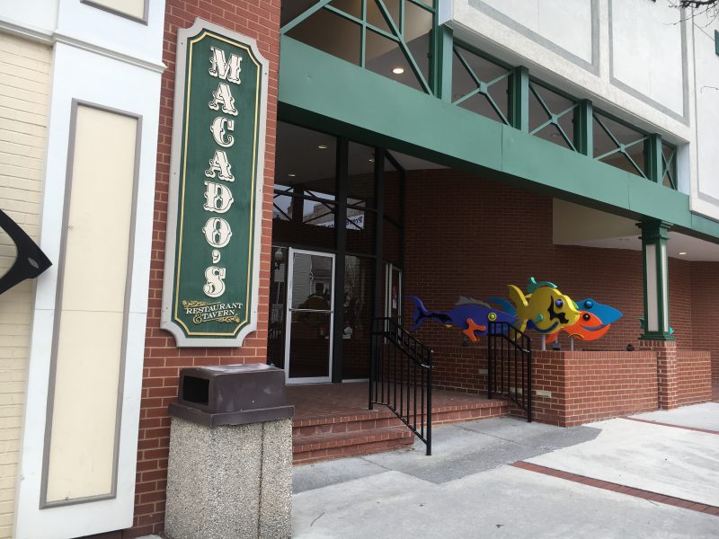 an image of the Macado's restaurant front in Downtown Christiansburg